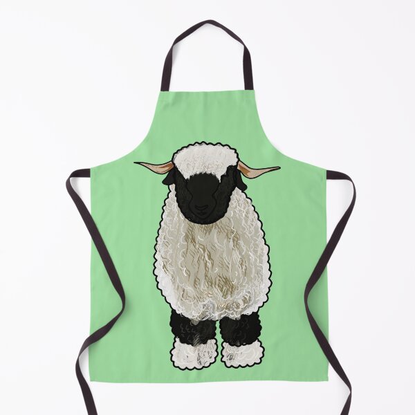 Item preview, Valais Blacknose sheep cartoon illustration designed and sold by Misscartoon.