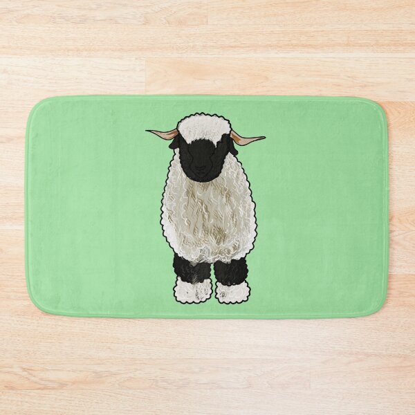 Item preview, Valais Blacknose sheep cartoon illustration designed and sold by Misscartoon.