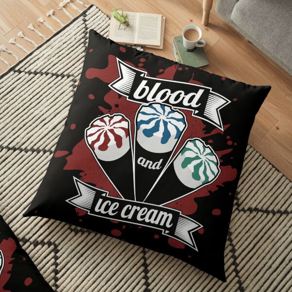 Blood & Ice Cream - Colour Floor Pillow