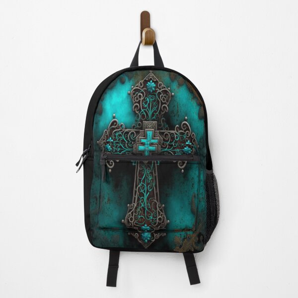 Item preview, Gothic Cross with Turquoise Accents designed and sold by Dragonstrom.
