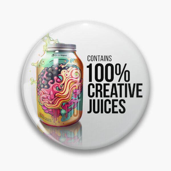 Item preview, Contains 100% Creative Juices - for Creatives, Artists and Content Creators! designed and sold by ArtificialEye.