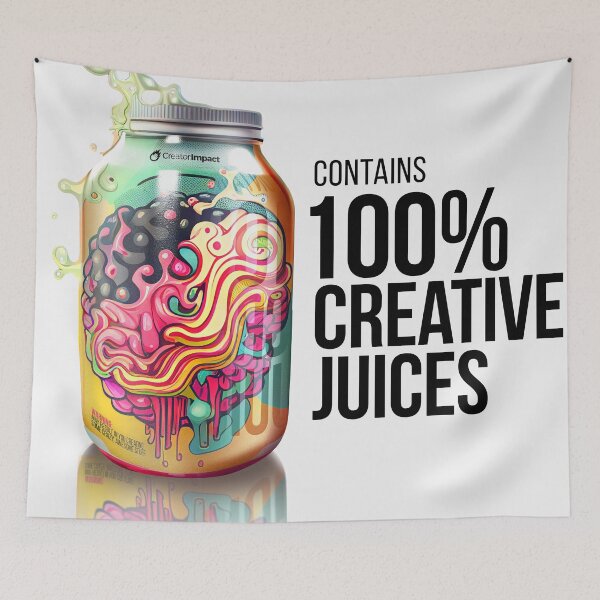 Item preview, Contains 100% Creative Juices - for Creatives, Artists and Content Creators! designed and sold by ArtificialEye.