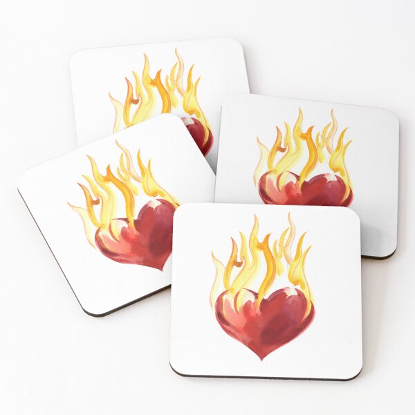Item preview, Burning heart designed and sold by AlexBlackSea.