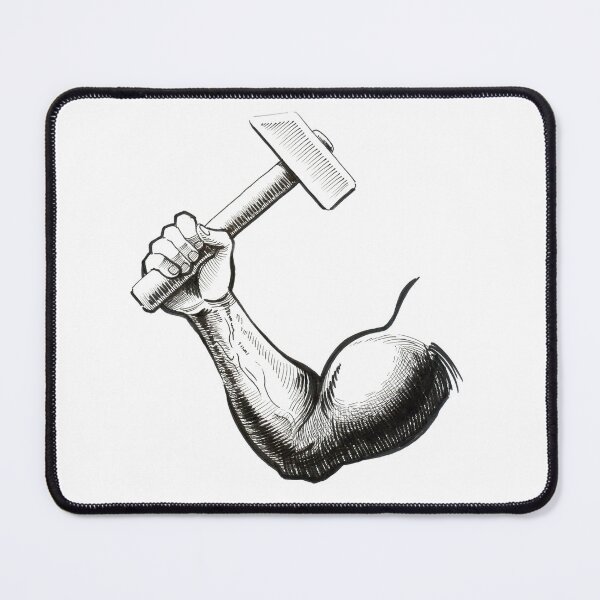 Item preview, Hand with hammer designed and sold by AlexBlackSea.