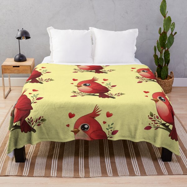 Item preview, Lovey-Dovey Red Cardinal Yellow designed and sold by Anicue.