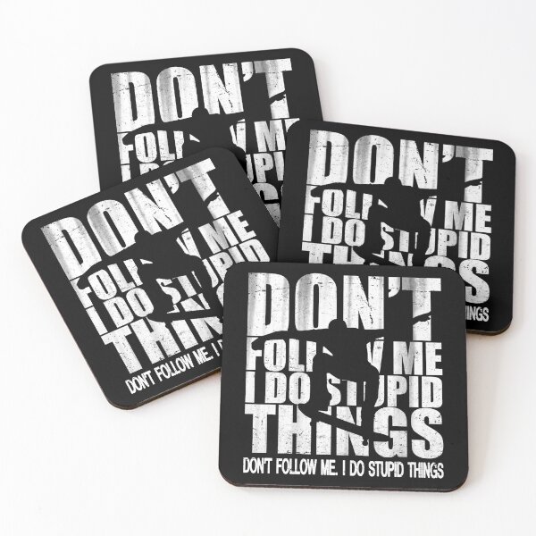 Item preview, Skateboarding - Don't Follow Me I Do Stupid Things designed and sold by uFit.
