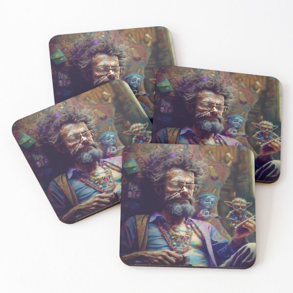 Item preview, Terence McKenna Meditates With DMT Elves designed and sold by JohnVibes.