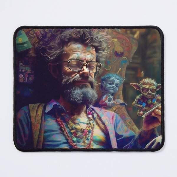 Item preview, Terence McKenna Meditates With DMT Elves designed and sold by JohnVibes.
