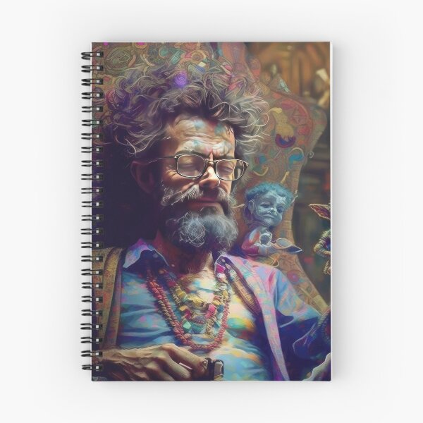 Item preview, Terence McKenna medita con DMT Elves designed and sold by JohnVibes.