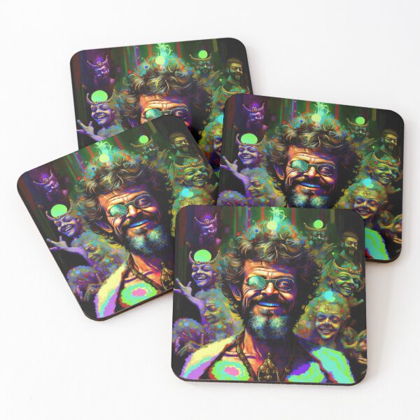 Item preview, Terence McKenna Laughing With DMT Elves designed and sold by JohnVibes.