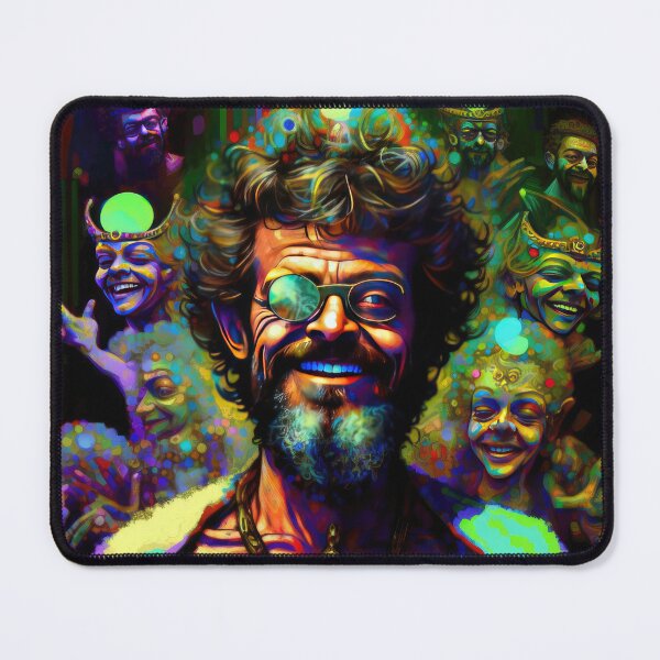 Item preview, Terence McKenna Laughing With DMT Elves designed and sold by JohnVibes.