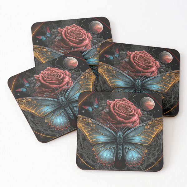 Item preview, Butterfly sitting on a rose designed and sold by FRG-Designs.