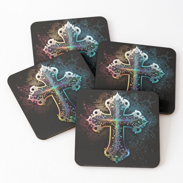 Item preview, Sparkling Silver Rainbow Cross designed and sold by Dragonstrom.