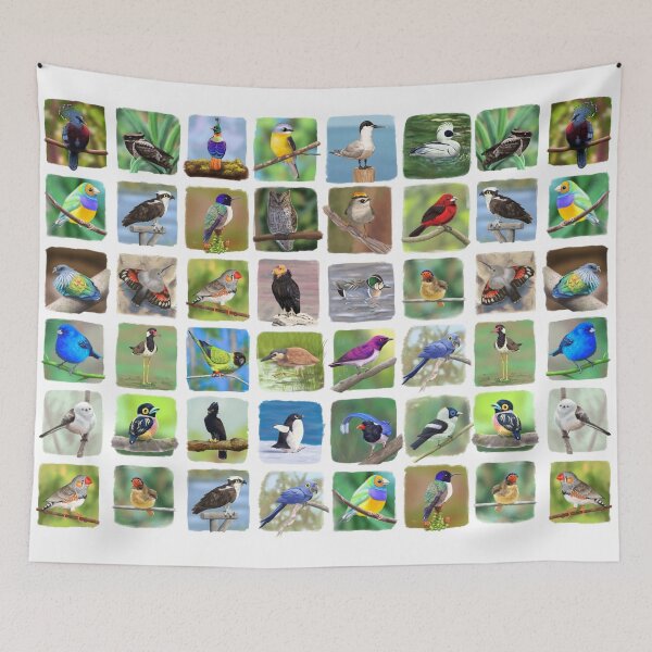 Item preview, Bird Quilt designed and sold by EmmaTompkinsArt.