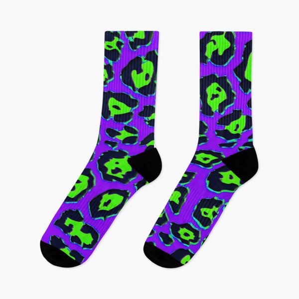 Item preview, Stand Out with Neon Leopard Print Purple Green designed and sold by WildArtDesigns.