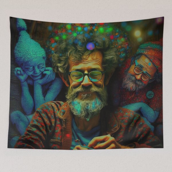 Item preview, Terence Mckenna Hanging Out With The DMT Elves designed and sold by JohnVibes.