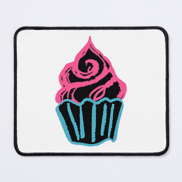Item preview, Neon Chalk Cupcacke, Pink and Blue Cupcake, Birthday Cupcake, Chalk Art Cupcake designed and sold by Nostrathomas66.