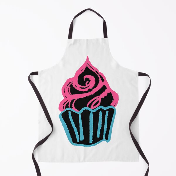 Item preview, Neon Chalk Cupcacke, Pink and Blue Cupcake, Birthday Cupcake, Chalk Art Cupcake designed and sold by Nostrathomas66.