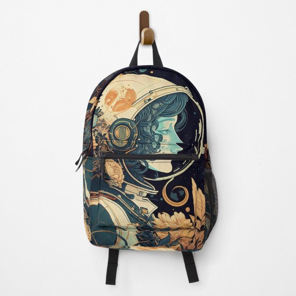 Item preview, Female Astronaut Vintage Art Nouveau Alphonse Mucha Style designed and sold by entwithanaxe.
