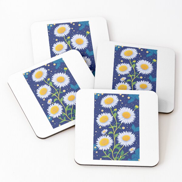 Item preview, Aster flower artwork designed and sold by GroovyDino.