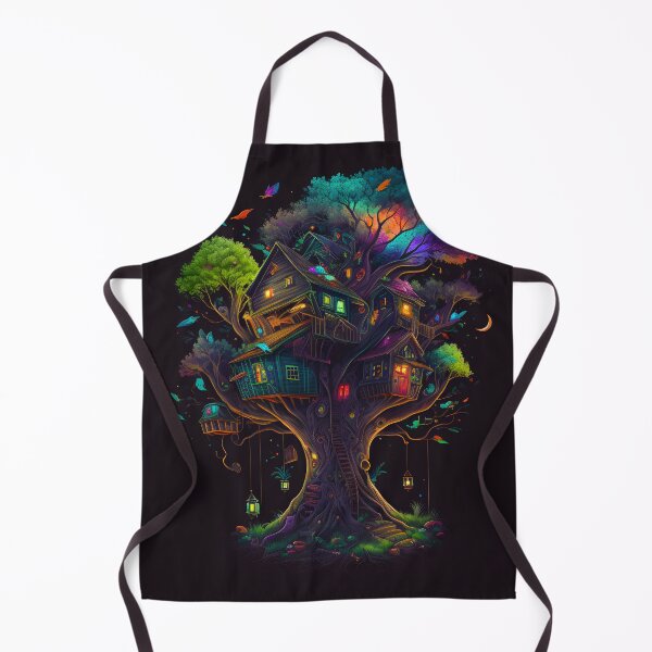 Item preview, Psychedelic Trippy Rainbow Rave Treehouse designed and sold by Iosis-Art.