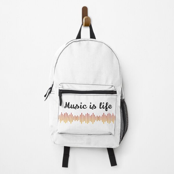 Item preview, Music is life inspirational text design, sound wave, cool, funny, inspirational, gift for musician, dj, music lover, music teacher designed and sold by wondertree.