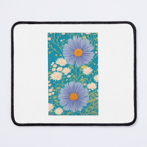 Item preview, Aster flower artwork designed and sold by GroovyDino.