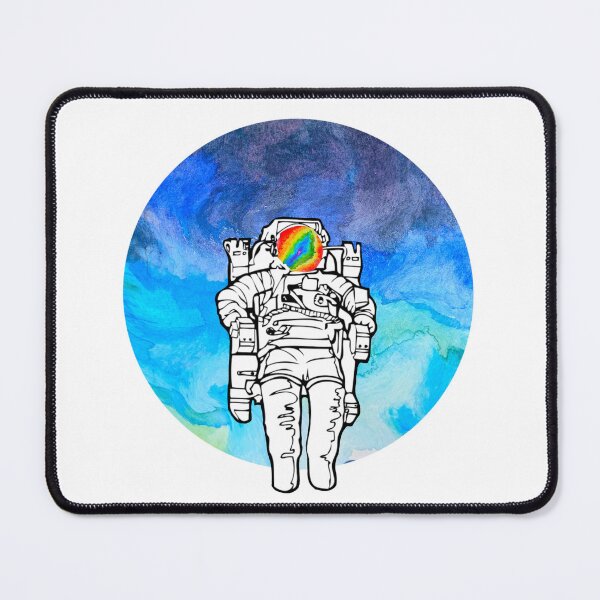 Item preview, Abstract Astronaut and Blue Planet | Psychedelic Astronaut Art designed and sold by Colorcore.