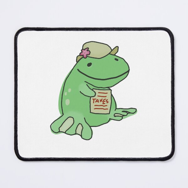 Item preview, Silly Little Taxes Frog designed and sold by evenspookier.