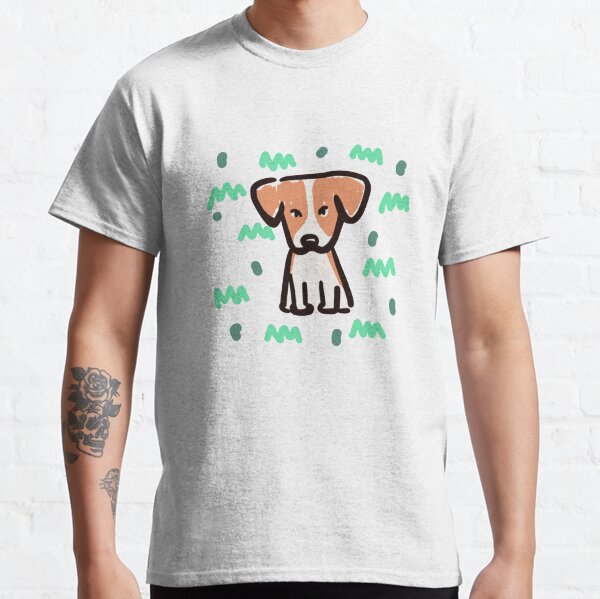 Item preview, Beagle sitting relaxed on grass, Relax in green space. designed and sold by Sopida-nan.