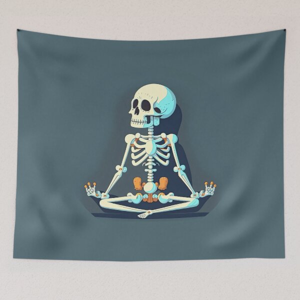 Item preview, Meditating Skeleton designed and sold by duke818.