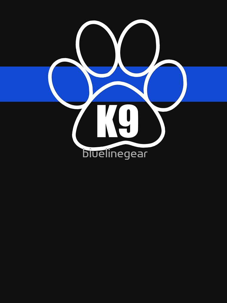 "Thin Blue Line K9 Unit" T-shirt by bluelinegear | Redbubble