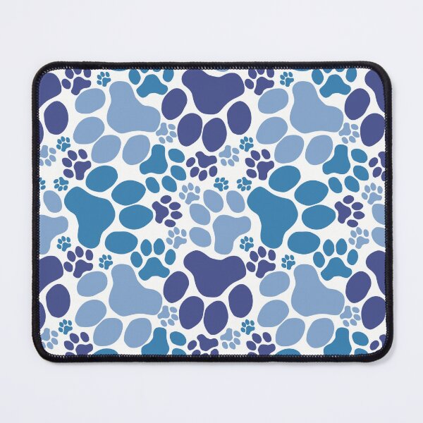 Item preview, Dog Paw Camo Seamless Pattern Blue and White designed and sold by MoePark.