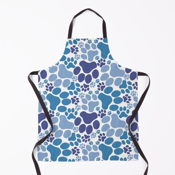 Item preview, Dog Paw Camo Seamless Pattern Blue and White designed and sold by MoePark.