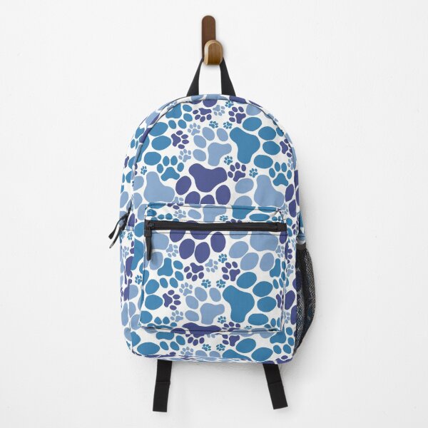 Item preview, Dog Paw Camo Seamless Pattern Blue and White designed and sold by MoePark.