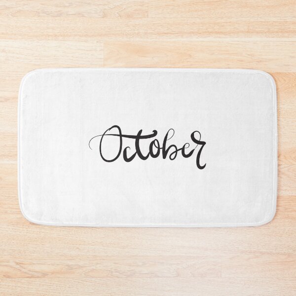 Item preview, Bold black hand lettering for October designed and sold by Graciaisgrace.