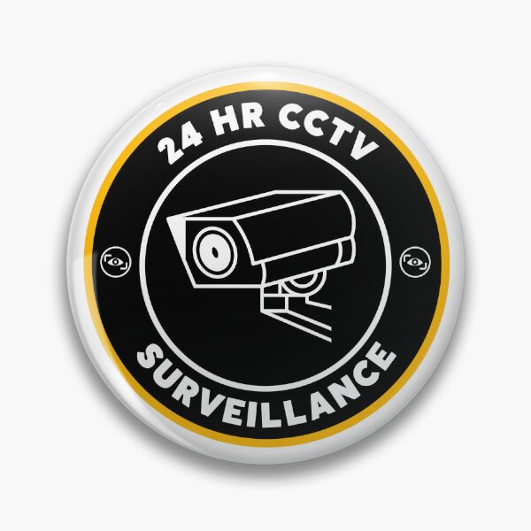 Item preview, 24 HR CCTV Surveillance Security Video Camera Warning  designed and sold by GSquaredDesigns.