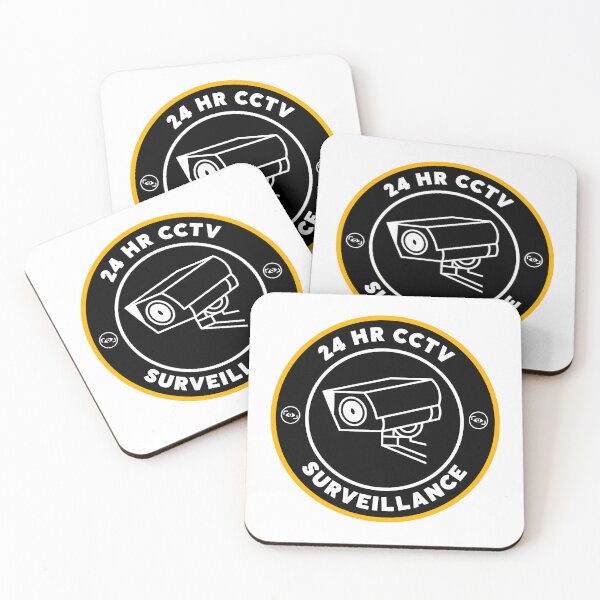 Item preview, 24 HR CCTV Surveillance Security Video Camera Warning  designed and sold by GSquaredDesigns.