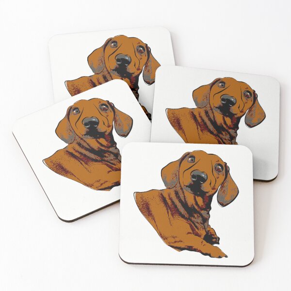 Item preview, Surprised Doxie (Dachshund) - Stencil designed and sold by Littleviews.