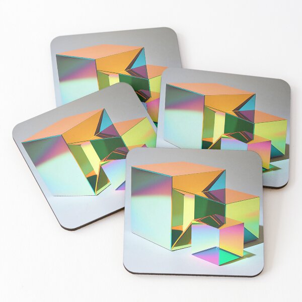 Item preview, Iridescent Holographic Rainbow Cubes  designed and sold by Tanis-Tweedale.
