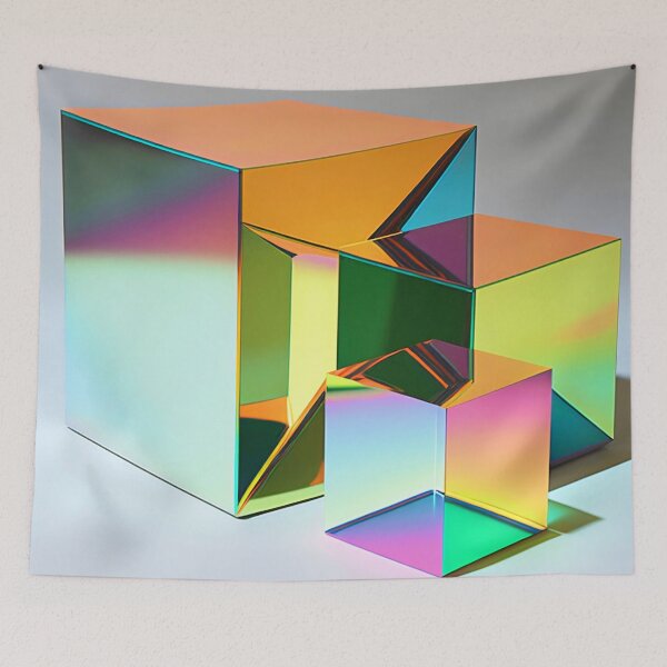 Item preview, Iridescent Holographic Rainbow Cubes  designed and sold by Tanis-Tweedale.