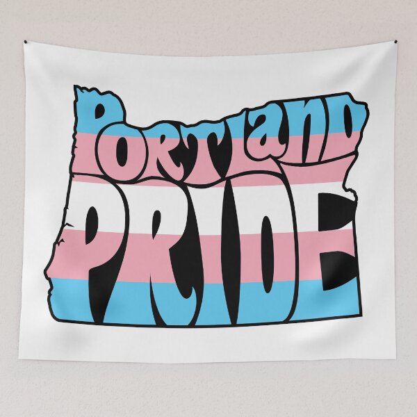 Item preview, Portland Pride Festival - Trans - Oregon Silhouette  designed and sold by LaLunaWinters.