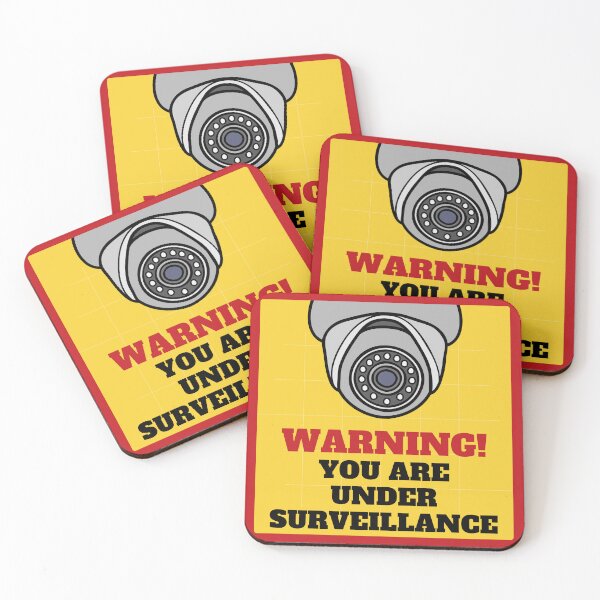 Item preview, You Are Under Surveillance Security Video Camera Warning  designed and sold by GSquaredDesigns.
