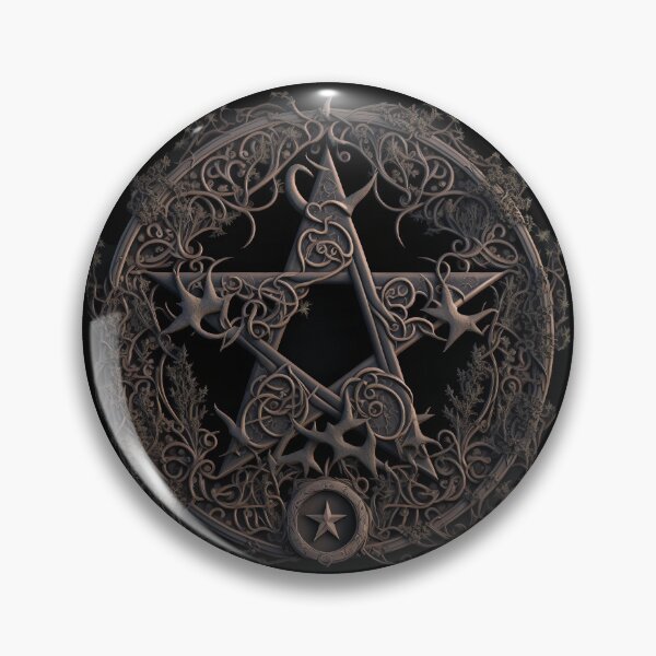 Item preview, Aged Bronze Ornate Five Pointed Star (Pentagram)  designed and sold by Dragonstrom.