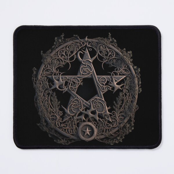 Item preview, Aged Bronze Ornate Five Pointed Star (Pentagram) designed and sold by Dragonstrom.