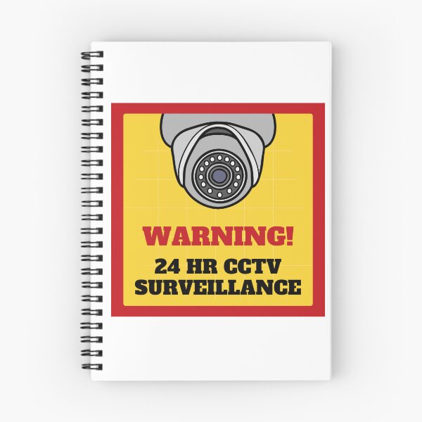 Item preview, 24 HR CCTV Surveillance Security Video Camera Warning  designed and sold by GSquaredDesigns.