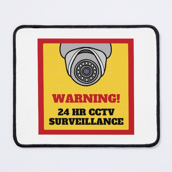 Item preview, 24 HR CCTV Surveillance Security Video Camera Warning  designed and sold by GSquaredDesigns.