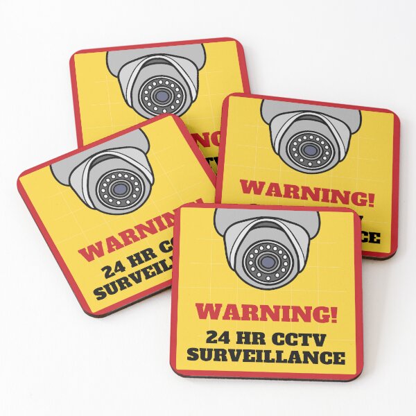 Item preview, 24 HR CCTV Surveillance Security Video Camera Warning  designed and sold by GSquaredDesigns.