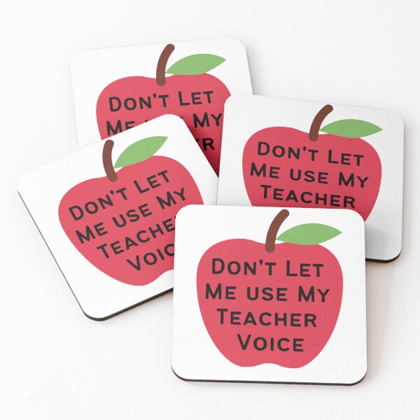 Item preview, Don't Let Me Use My Teacher Voice - Black Letters designed and sold by KayLadyBug.