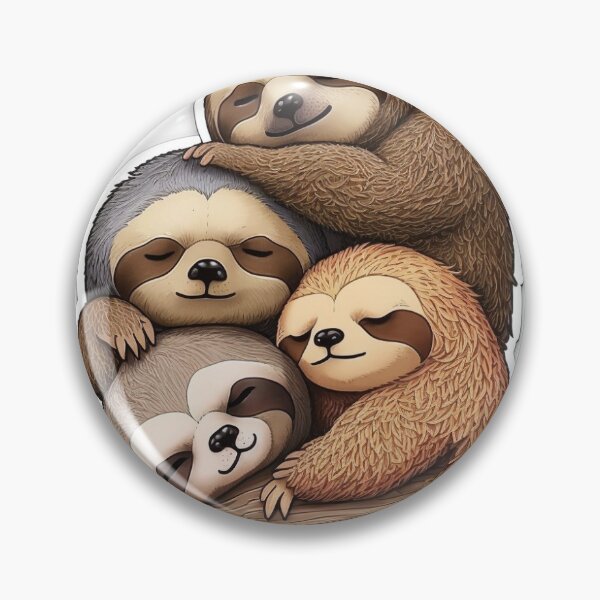 Item preview, Cut sloths sleeping on each other. designed and sold by pramodsarraf.
